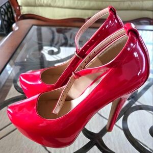 Red Patent Leather Heels